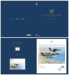 Cartella con Litografia Aeronautica militare - Litografia Aeritalia (Lockheed) F – 104S “Starfighter”