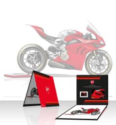 Cartella con Litografia Ducati