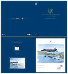 Cartella con Litografia Aeronautica militare