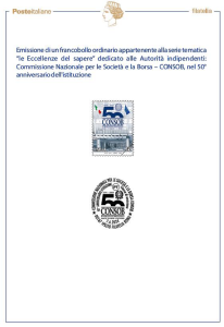 CONSOB, nel 50° anniversario dell’istituzione
