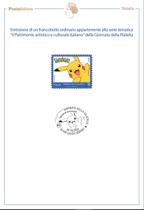 Giornata della filatelia: Pokémon