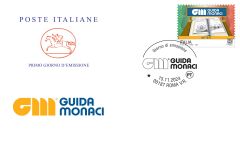 Busta primo giorno dedicata a Guida Monaci