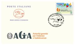 Busta primo giorno dedicata all'emissione: AGIA 