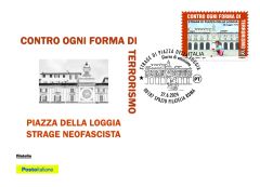 Cartolina filatelica dedicata a La Loggia