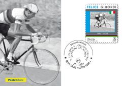 Cartolina filatelica Felice Gimondi 