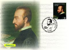 Cartolina filatelica “Giovanni Pierluigi da Palestrina”