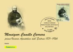  Cartolina filatelica “Mons. Camillo Carrara”