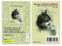 Tessera filatelica “Mons. Camillo Carrara” 
