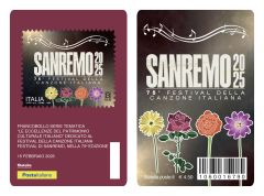 Tessera filatelica “Festival di Sanremo” 