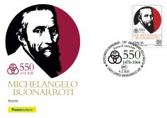 Cartolina filatelica “Michelangelo Buonarroti”
