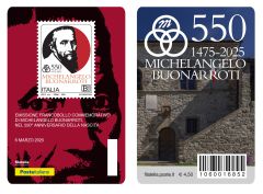 Tessera filatelica “Michelangelo Buonarroti” 