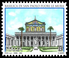 Francobollo "Basilica di San Paolo Fuori le Mura"