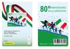 Tessera filatelica "Anniversario della LIberazione"