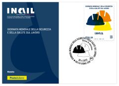 Cartolina filatelica “sicurezza e della salute sul lavoro”