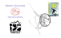 Busta primo giorno “Sciatori delle Fiamme Gialle della Guardia di Finanza”