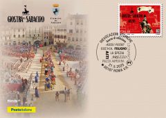 Cartolina "Giostra del Saracino di Arezzo"
