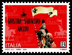Francobollo "Giostra del Saracino di Arezzo"